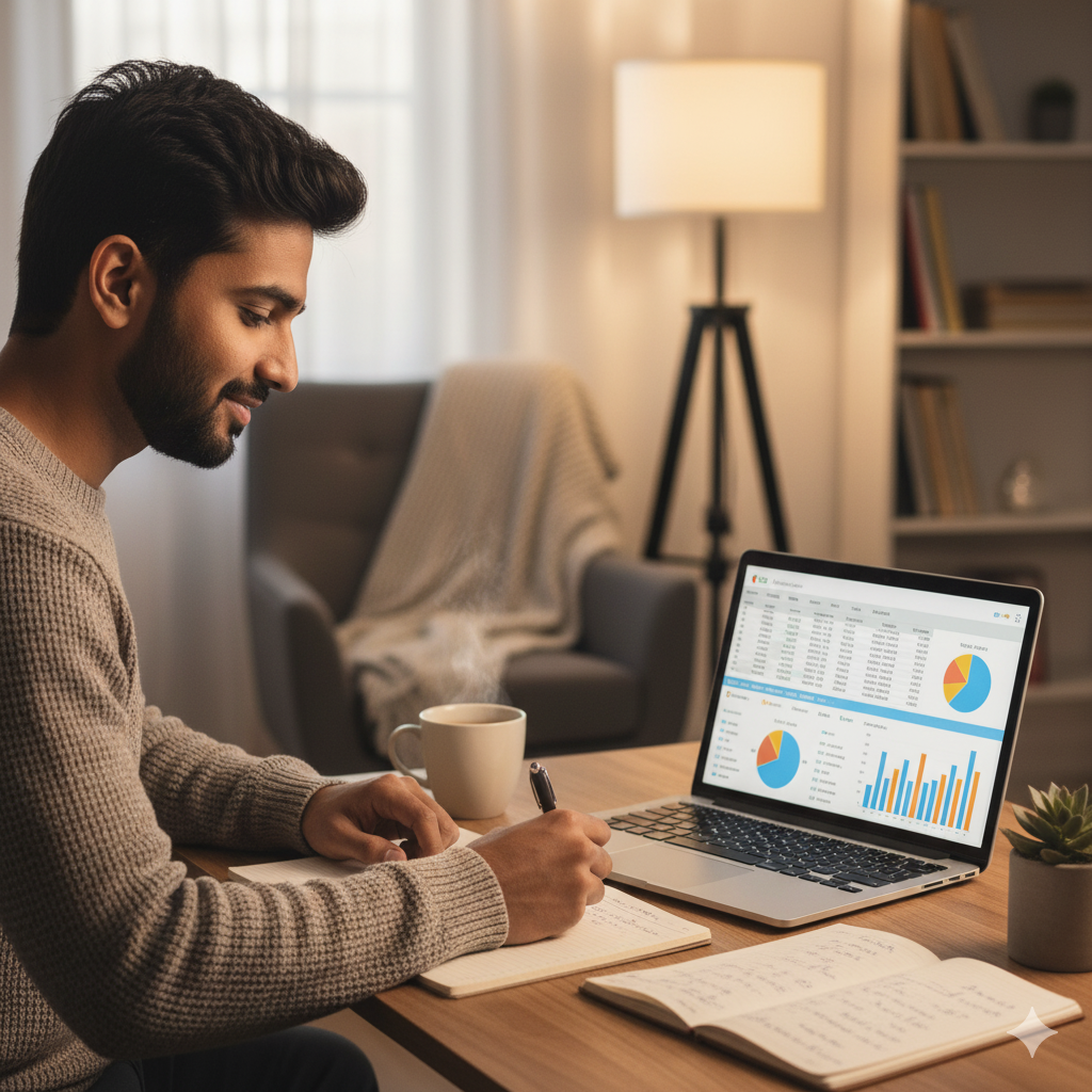 To become debit-free fast man calculating debit account