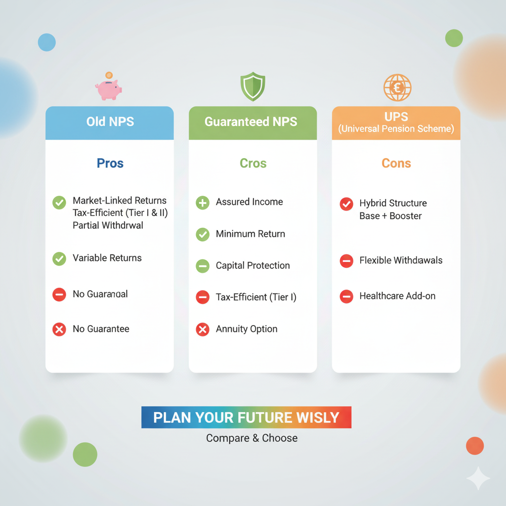 Retirement plan comparison table